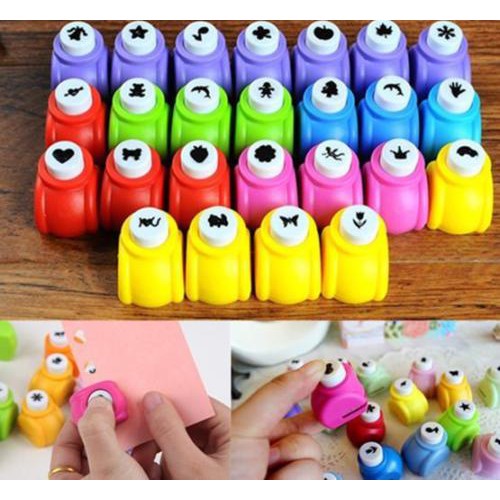 Dụng cụ bấm giấy tạo hình mini dùng làm đồ thủ công với 16 kiểu lựa chọn