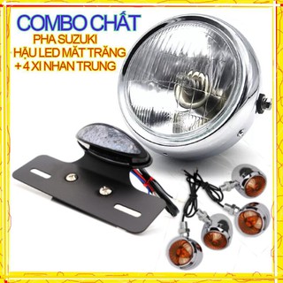 ⭐⭐⭐⭐⭐ đèn pha độ + hậu led mặt trăng + 4 xi nhan classic trung