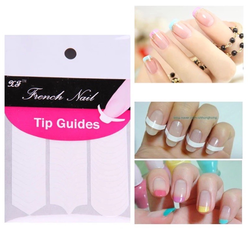 Bộ Dán Hỗ Trợ Vẽ Móng French Nail Sticker Tiện Lợi(Giao Ngẫu Nhiên)