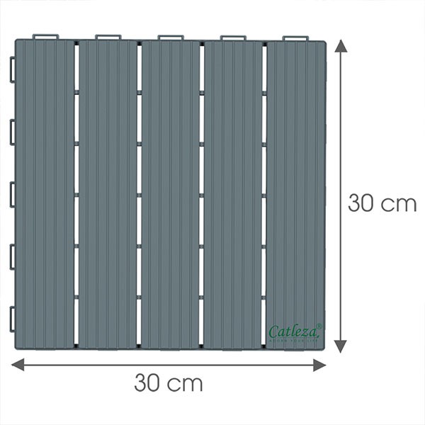 Vỉ Nhựa Lót Sàn 5 nan CATLEZA 30x30x1.9 cm - COMBO 6 Tấm