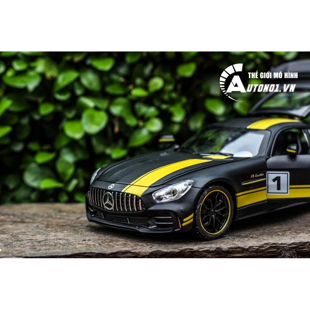 MÔ HÌNH XE MERCEDES AMG GT R MATT BLACK 1:24 CHE ZHI 6831