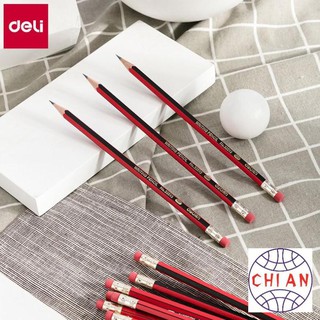Bút chì lục giác deli - bút chì gỗ - loại 2b/hb - 10 chiếc/hộp - 33158 / 33159
