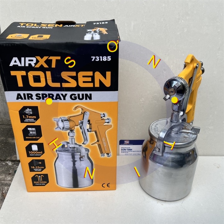 Súng xịt sơn 1.7mm TOLSEN 73185 1000ml BÉP