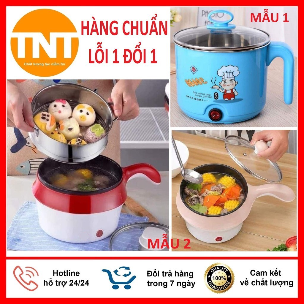 Nồi Lẩu Mini Đa Năng Có Tay Cầm Tặng Kèm Xửng Hấp