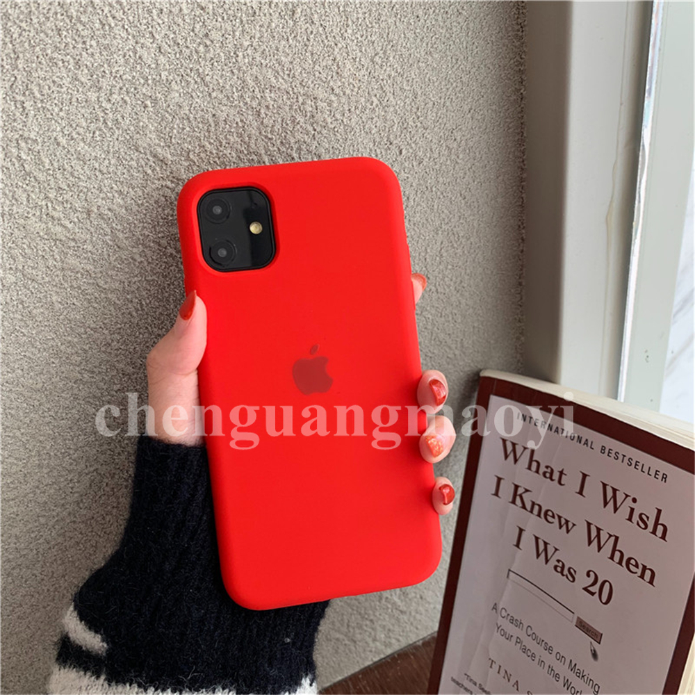 Ốp Lưng Silicone Màu Xanh Dương Cho Iphone 11 11pro 6 6s Se 7 8 Plus X Xs Max Xr Iphone 6s.6