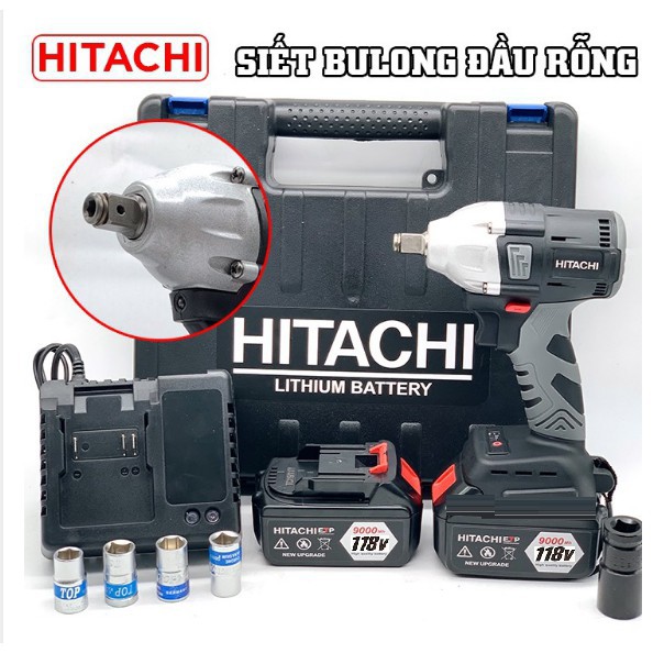 Máy siết Bulong HITACHI 118V - Tặng bộ đầu khẩu 299k