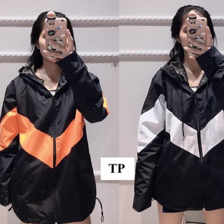 Áo gió 2 lớp phối màu unisex