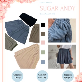 Quần Short nữ Tăm Xếp Ly FREESIZE - Quần Đùi Dập Ly Dáng Ngắn Ulzzang Siêu Hot