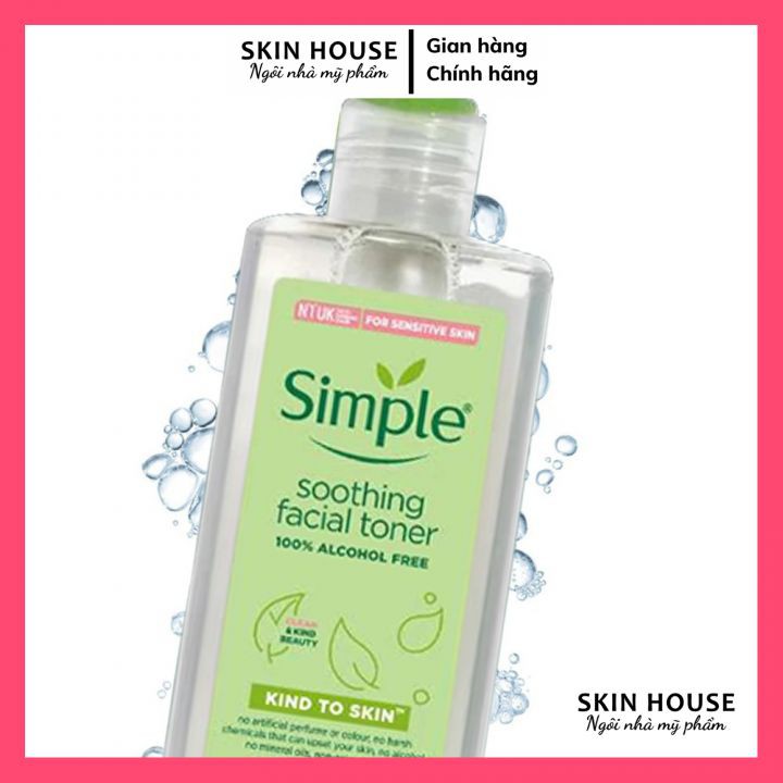 [Mẫu Mới] Nước Hoa Hồng Simple Kind To Skin Soothing Facial Toner 200ml | BigBuy360 - bigbuy360.vn