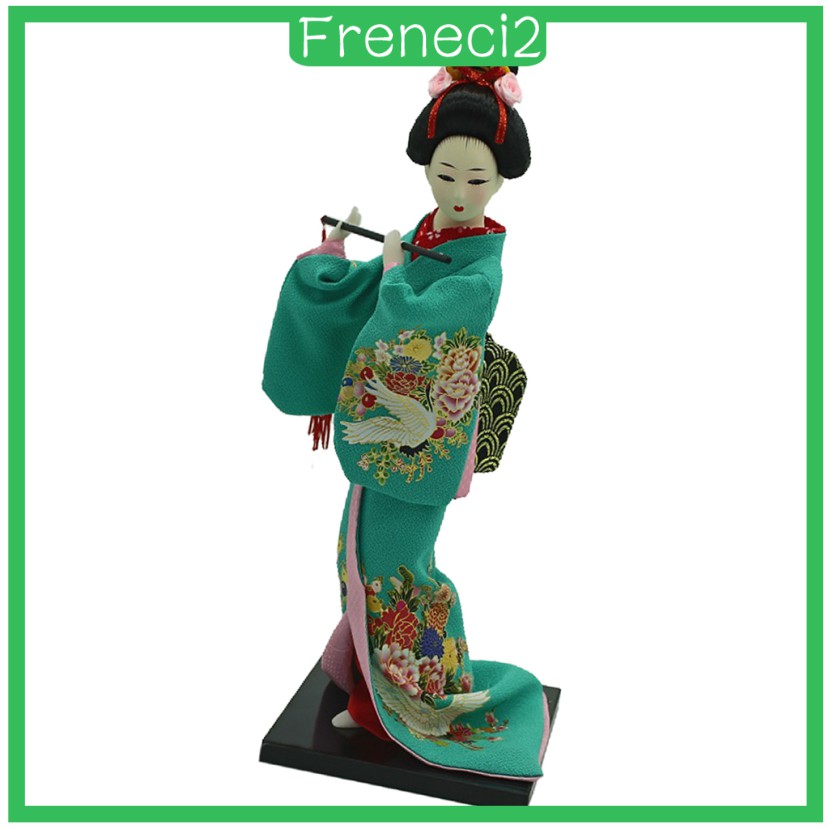 Búp bê Geisha mặc kimono nhật bản 12 inch đẹp mắt