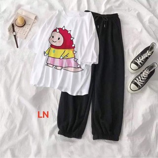 [RẺ VÔ ĐỊCH] Sét áo khủng long mũ đỏ + quần bom 
