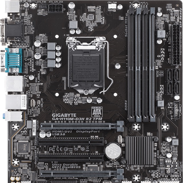 Main Gigabyte GA-H110M-D3H chính hãng, nguyên zin