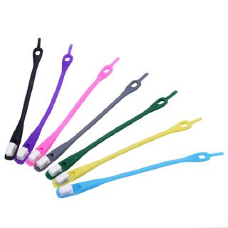 Dây Giày Thể Thao Bằng Silicone Co Giãn Nhiều Màu Sắc Không Cần Buộc