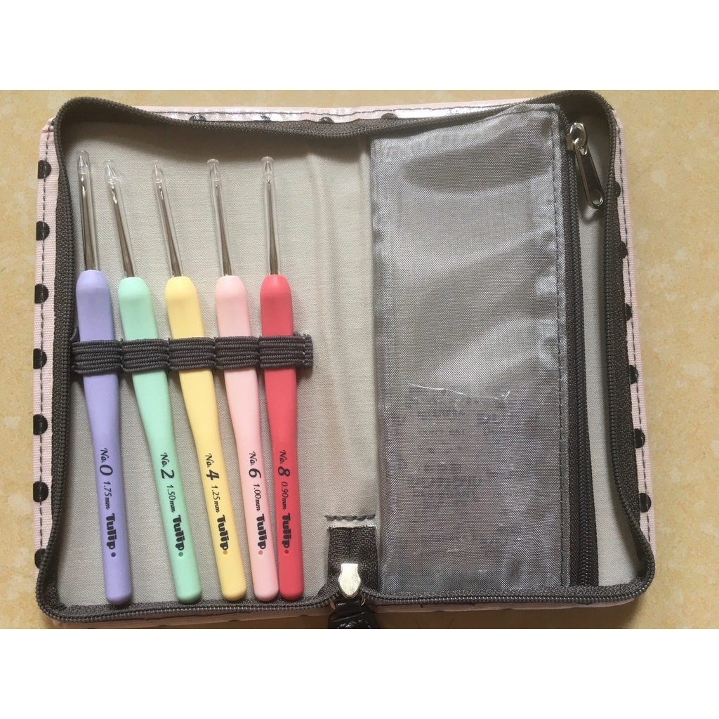 Bộ kim móc 5 màu Tulip Sucre Bead Crochet Hooks Set