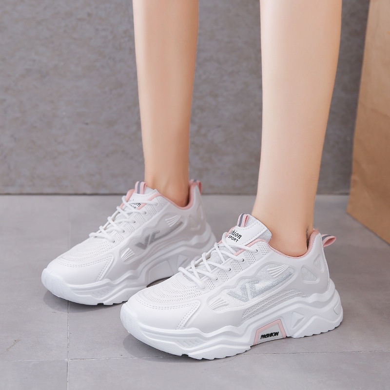 Giày Da Nữ, Giày Sneaker Nữ G65 Màu Trắng Phong Cách Hàn Quốc Đẹp Giá Rẻ Thời Trang Đi Học Đi Chơi