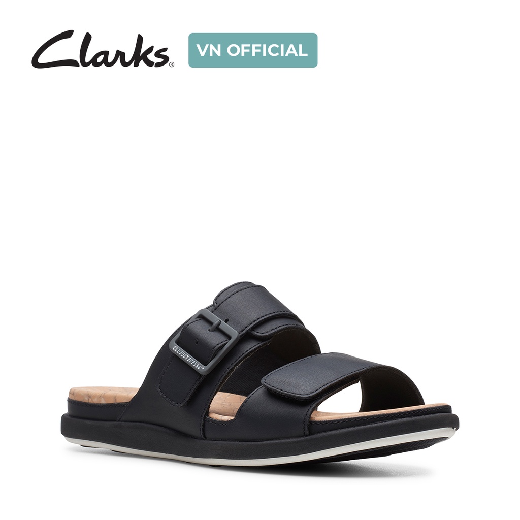 Dép xăng đan chất liệu tổng hợp nữ CLARKS Step June Sun màu Đen