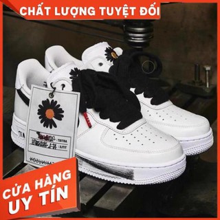 Giày Sneaker Air Trắng Hoa Cúc Sơn Đế Cao Cấp Full Size Nam Nữ