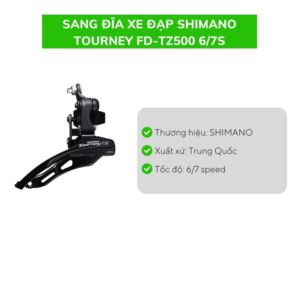 Sang đĩa xe đạp SHIMANO TOURNEY FD-TZ500 6/7S