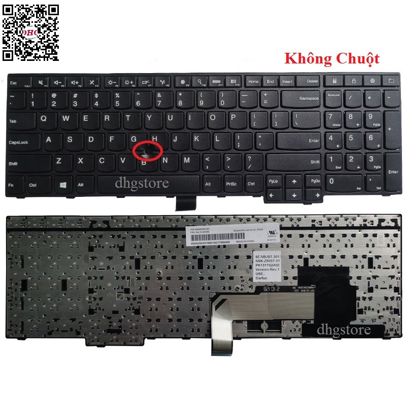 Bàn phím laptop Lenovo Thinkpad  E550 E555 E560 E565