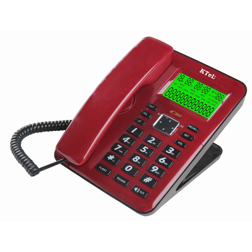 điện thoại văn phòng, điện thoại khách sạn, gia đình, loại có dây để bàn, có màn hình hiện số gọi tới. KTeL 655 | BigBuy360 - bigbuy360.vn