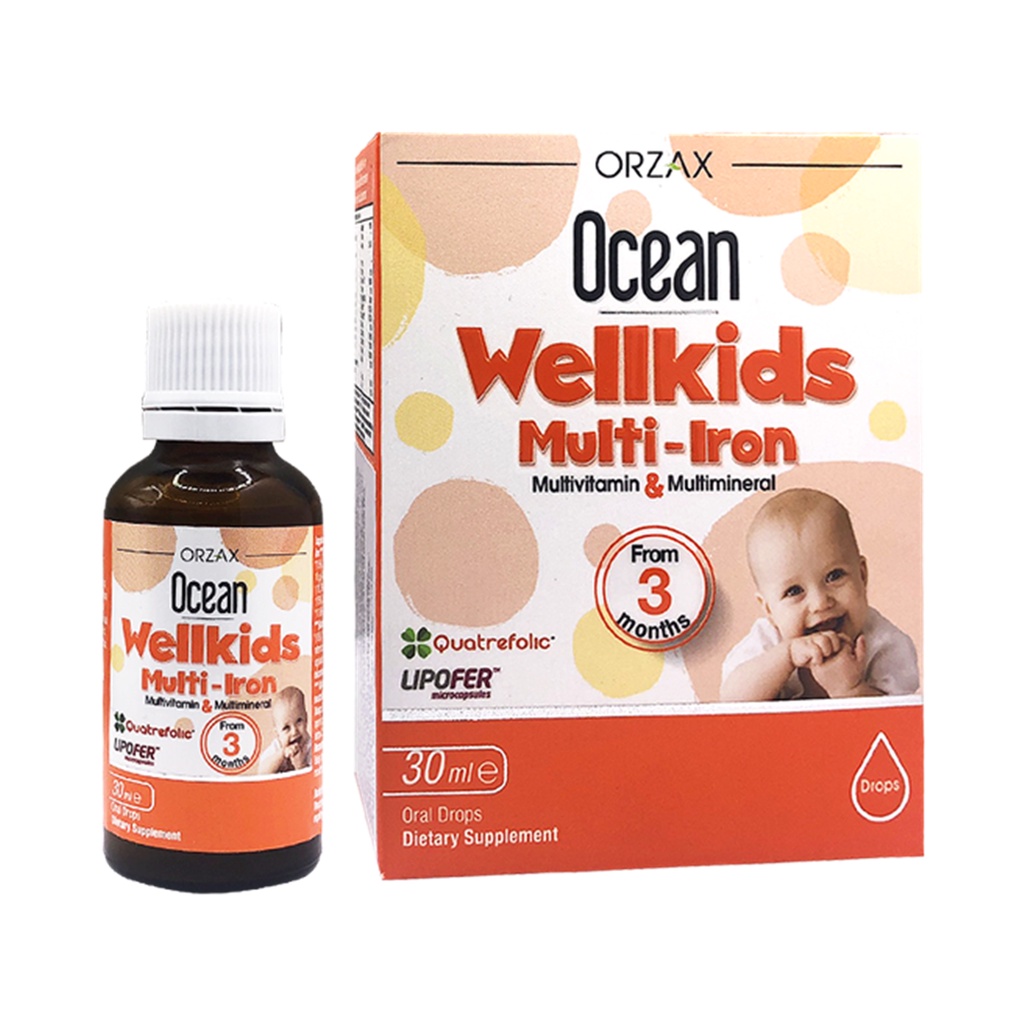 Ocean Wellkids Multi - Iron - Bổ Sung Sắt Và Các Vitamin Thiết Yếu Cho Trẻ Nhỏ