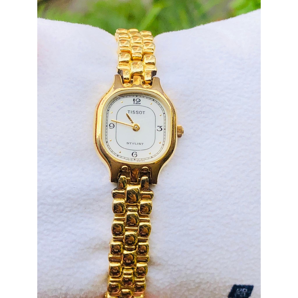 Đồng hồ nữ hiệu Tissot chính hãng, dây thép không gỉ, hàng đã qua sử dụng
