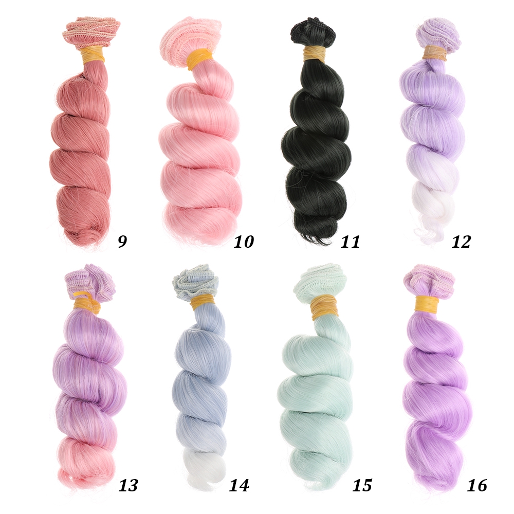 Tóc giả 15*100cm chịu nhiệt độ cao cho búp bê 1/6 1/4 1/3