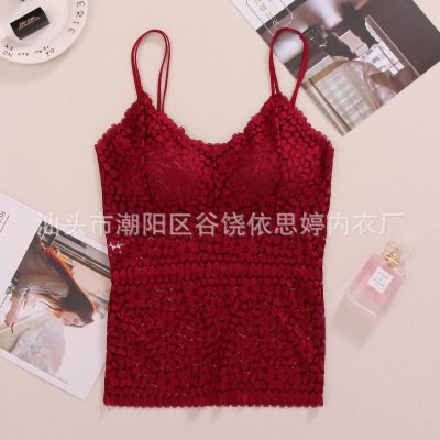 Bra dây kép dáng dài, ren hoa lá, đệm bàn tay nâng | BigBuy360 - bigbuy360.vn