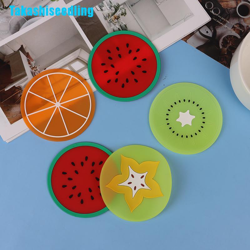 Bình Nước Silicone Cách Nhiệt Hình Trái Cây Xinh Xắn