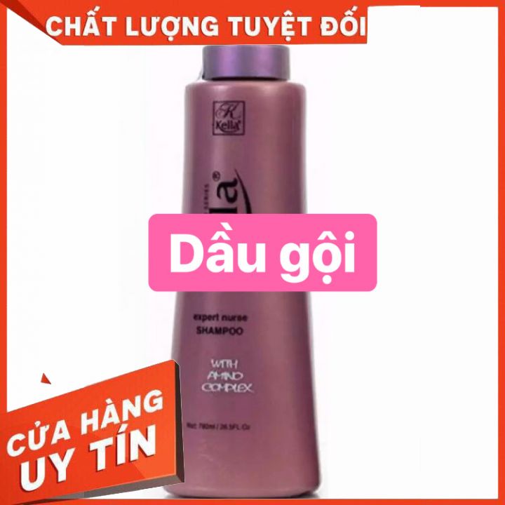 Lẻ Dầu Gội-Xả kella phục hồi tóc hư 780ml dưỡng tóc phục hồi hư tổn chống khô trẻ ngọn mùi thơm quyến rũ