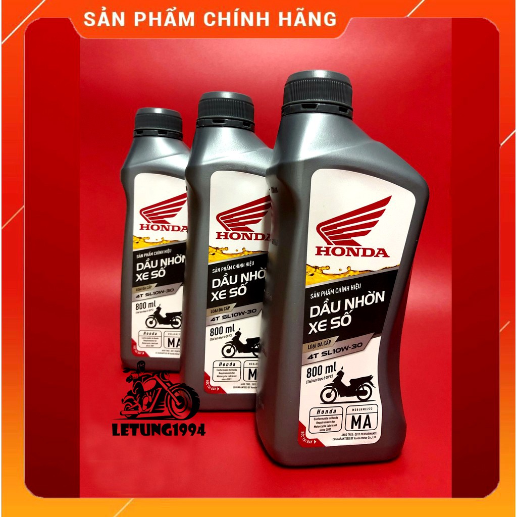 Nhớt honda chính hãng xe số - xe ga 10w30 800ml