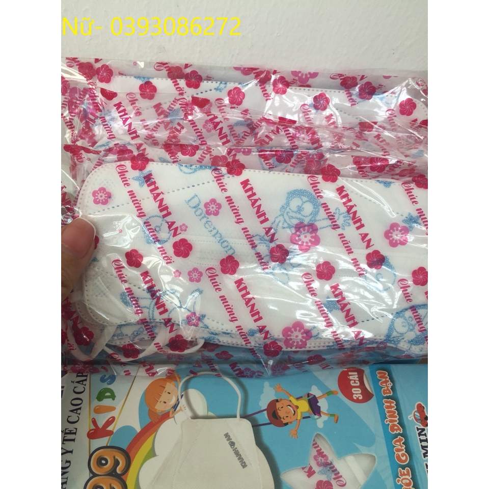 Khẩu trang y tế cho em bé KA99 thiết kê 4D ôm sát khuôn mặt bé dễ thở kháng khuẩn- Nsafe