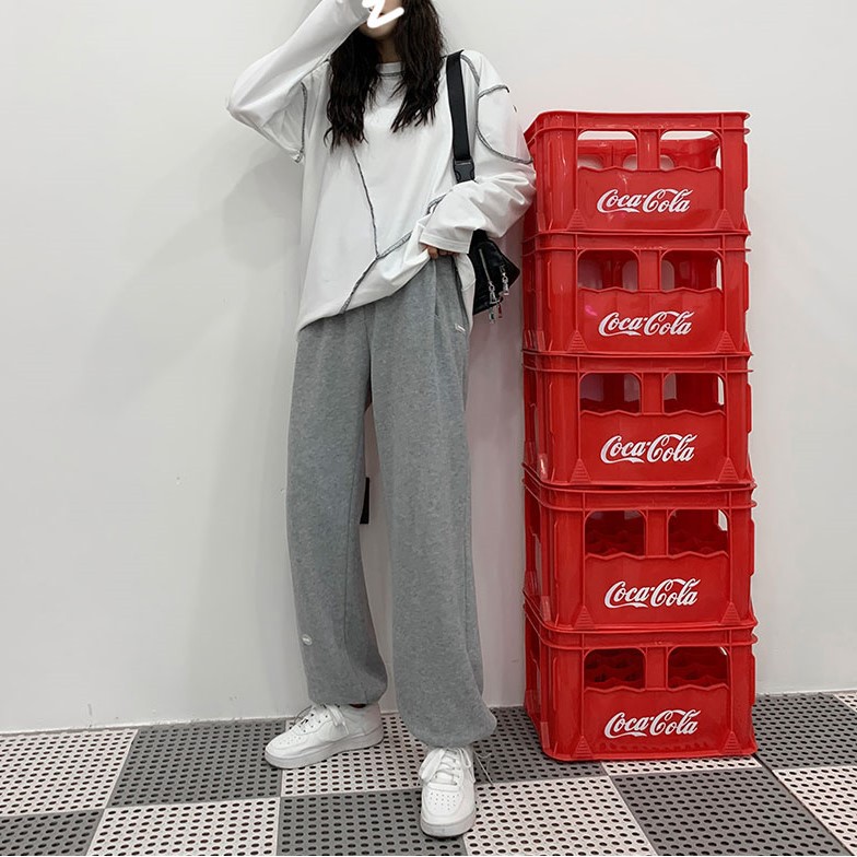 LEEVA - Quần jogger vải phối cạp cá tính Q034
