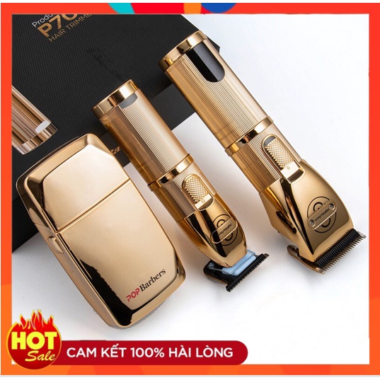 Tông Đơ Cắt Tóc - POP BARBER P800 - Lưỡi Đã Mài Chuốt - Có Đèn Hiển Thị Phần Trăm Pin - Chất Lượng Cao - BH 6 Tháng