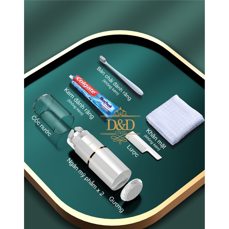 Hộp đựng bàn chải, kem đánh răng, lược, khăn mặt và mỹ phẩm -6- TRAVEL KIT ETRAVEL mẫu mới
