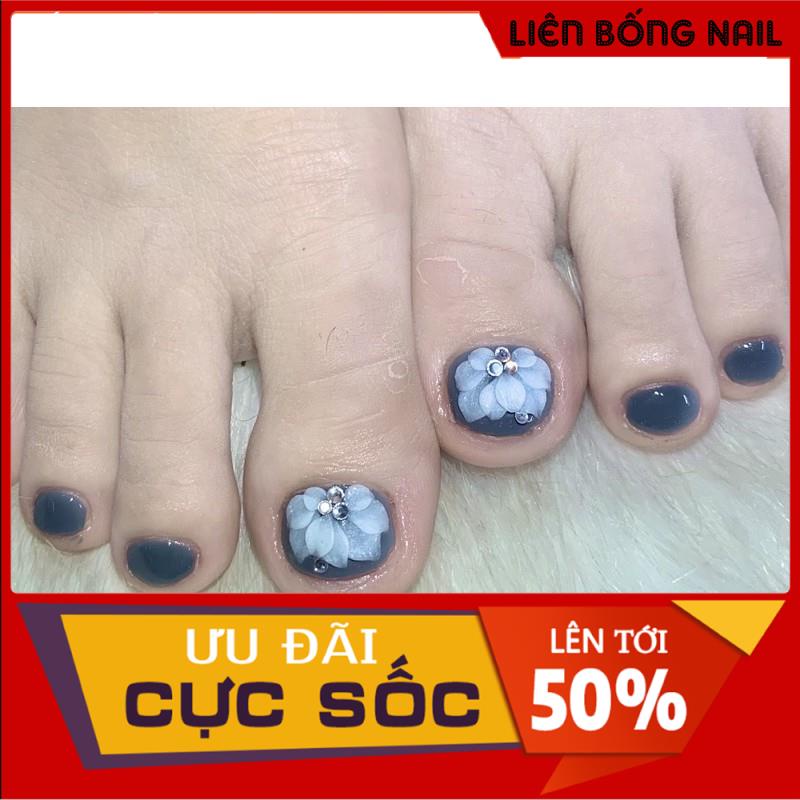 Hoa bột gắn chân 8k 1 bông