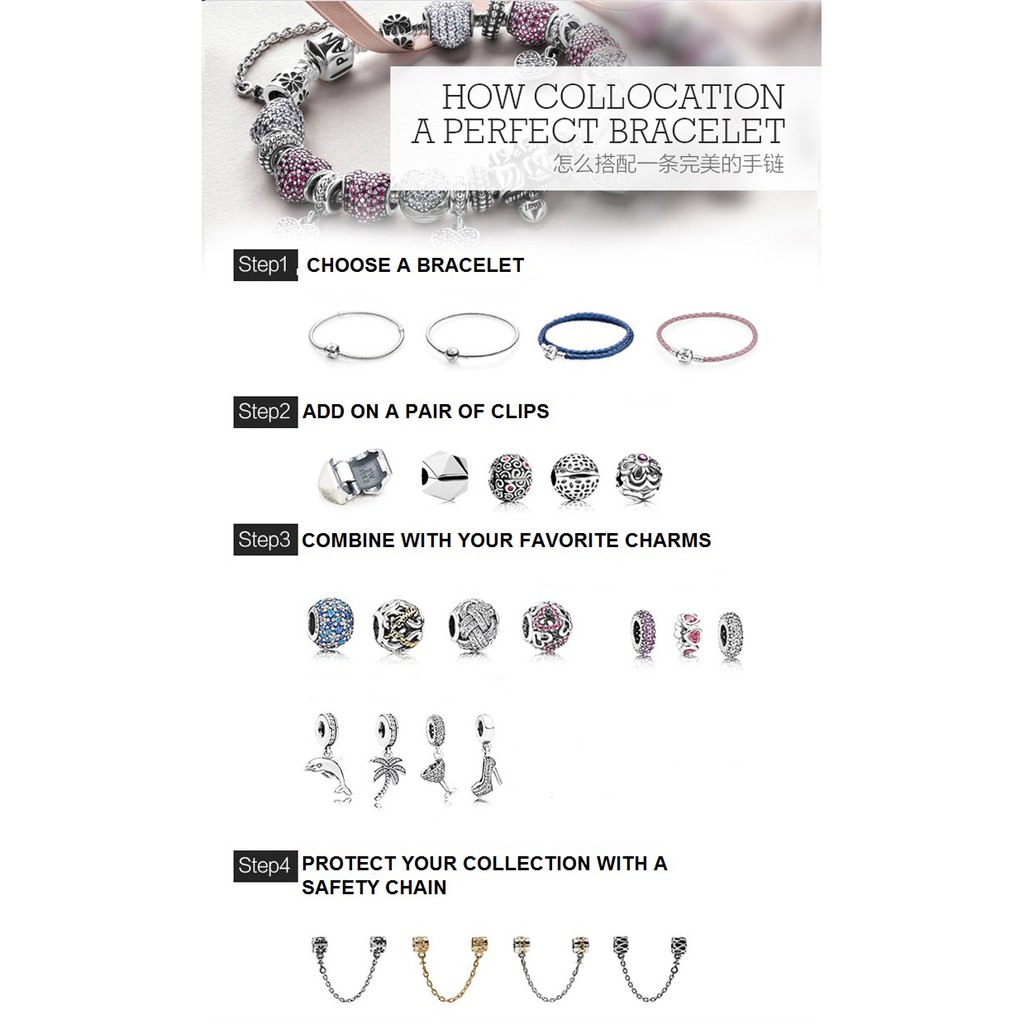 Vòng Tay Pandora love zt0409 Chất Lượng Cao