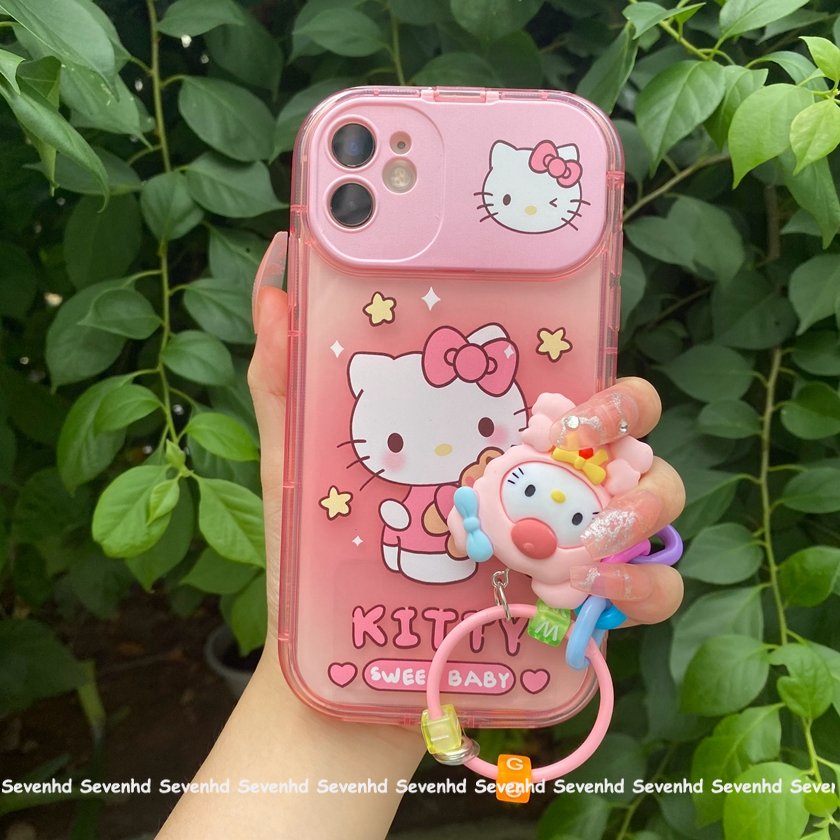 Ốp Điện Thoại Họa Tiết Hello Kitty Cho iPhone 14 13 12 11 Pro Max X XR Xs Max 8 7 6 6s Plus SE 2020