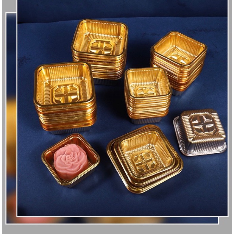 Khay bánh trung thu 125g-150g vàng