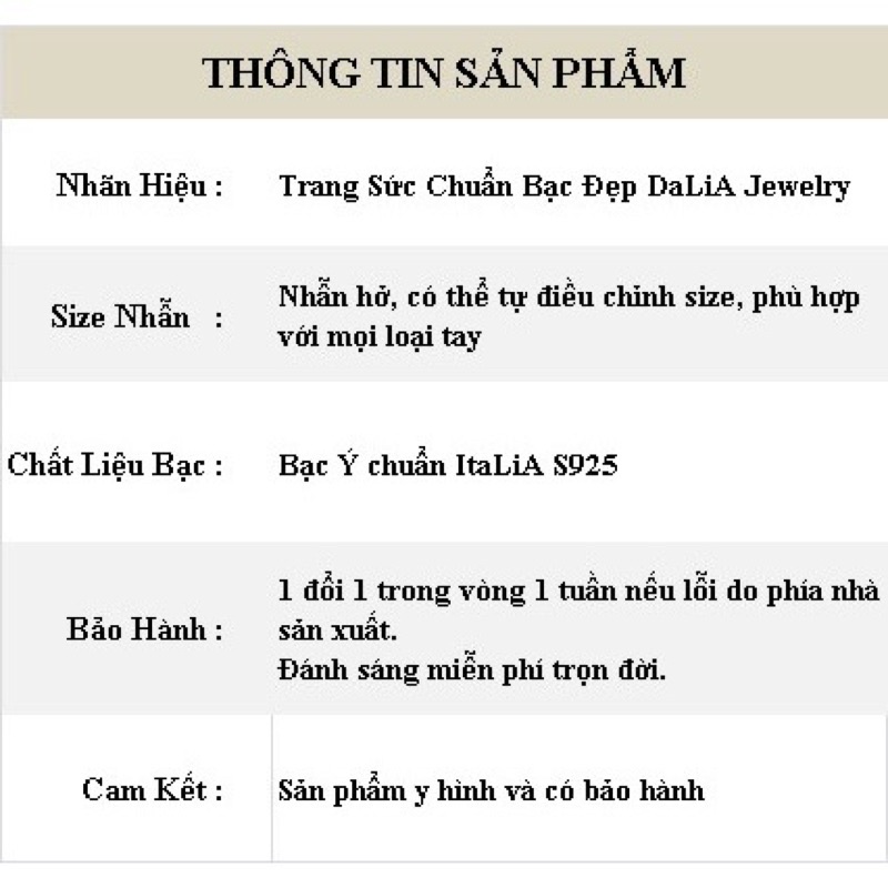 Bông tai bạc nữ dạng móc DaLiA Jewelry khuyên tai đá vuông không cần chốt cá tính