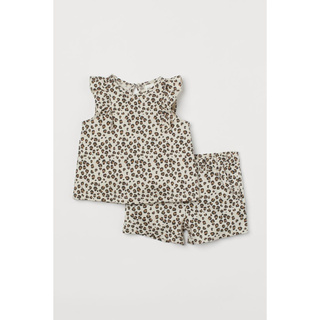 Set quần áo ngắn tay báo HM H&M_hàng chính hãng authentic