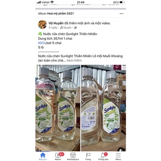 Nước rửa chén Sunlight thiên nhiên