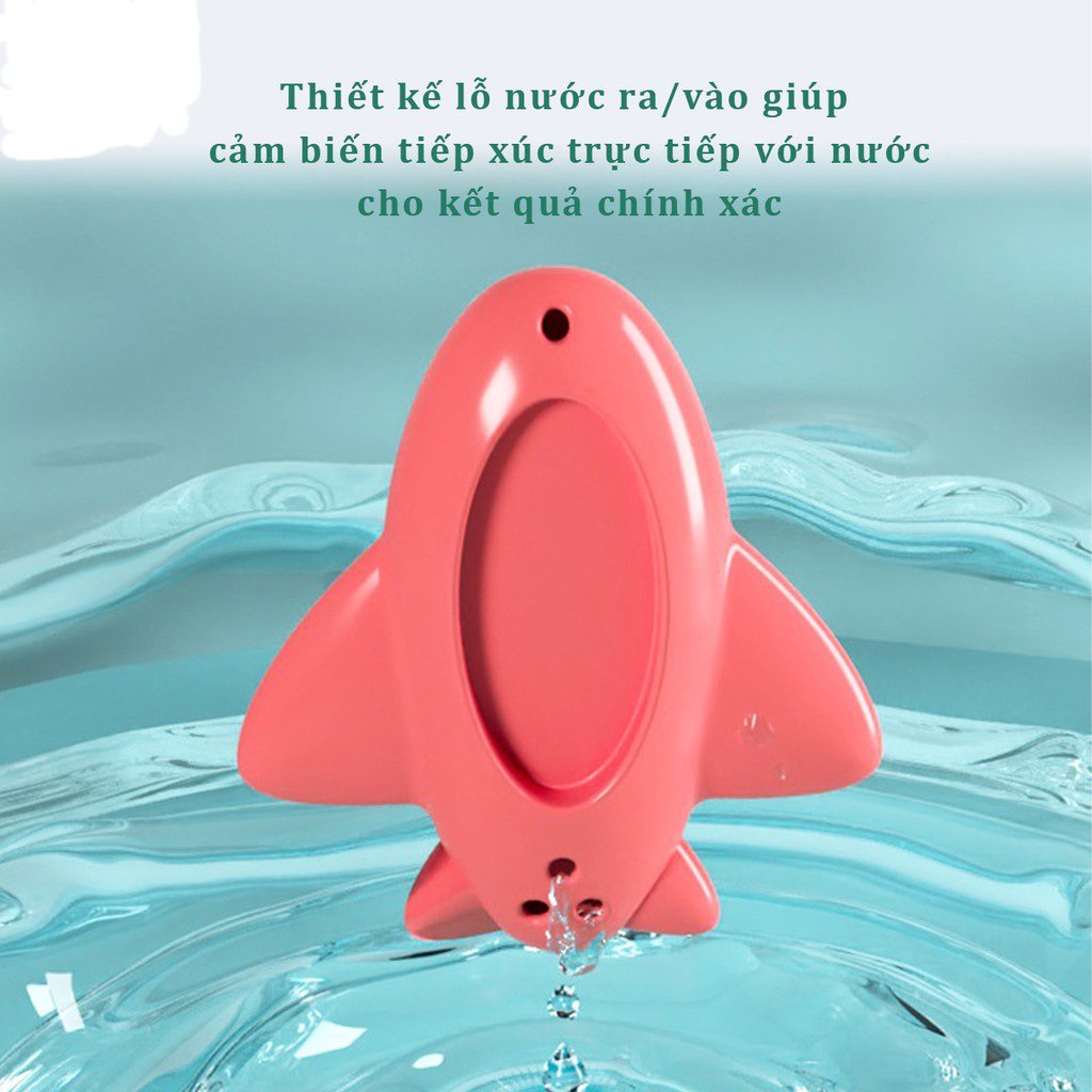 Nhiệt kế đo nước cao cấp chính hãng chuyên dùng đo nhiệt độ nước tắm hình máy bay dễ thương cho bé, Thị Nắng Store