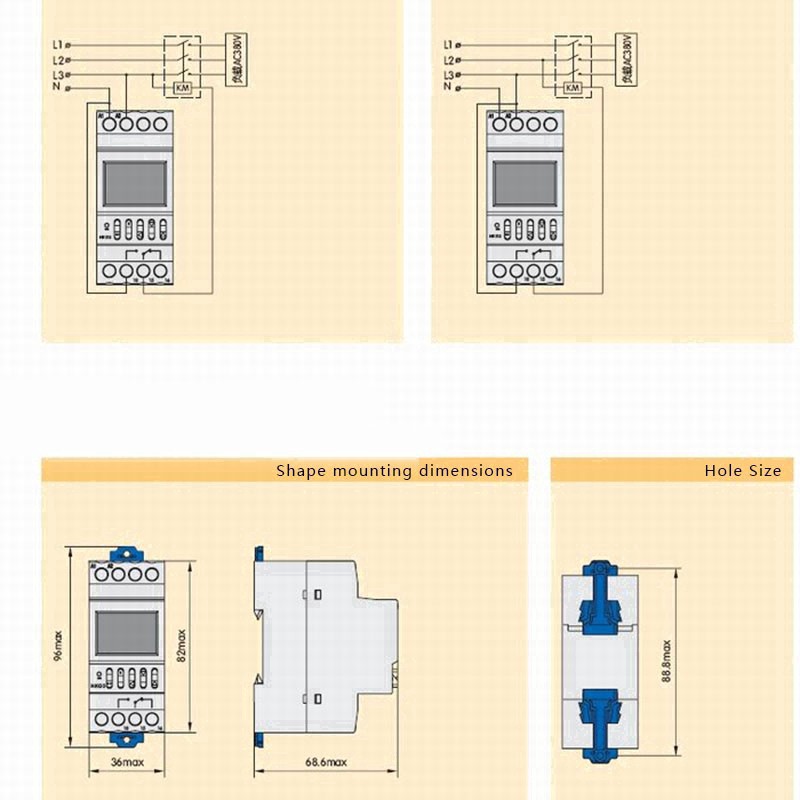 Timer NKG5 HẸN GIỜ CHU KỲ THÁNG 16A 220V - Timer chu kỳ tháng