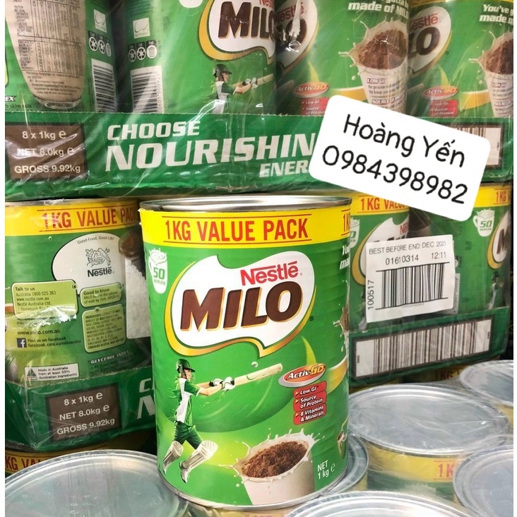 DATE MỚI - SỮA MILO ÚC 1KG