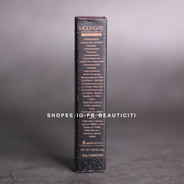 SON KEM LÌ MOONGATE KHOÁ MÀU KHÔNG LEM KHÔNG TRÔI VELVET LIP | BigBuy360 - bigbuy360.vn