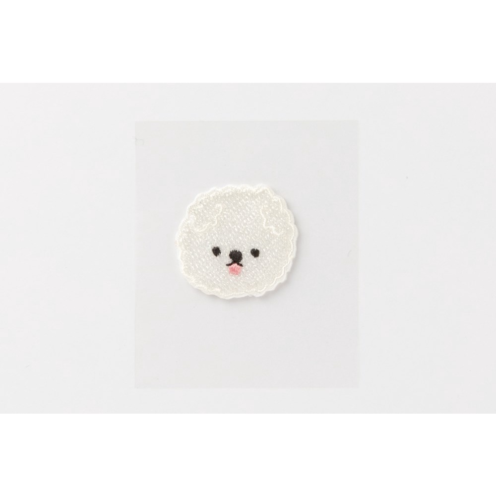 Srticker Patch Sticker Ủi Hình Thêu ARTBOX Hàn Quốc Mặt Chú Cún Bichon