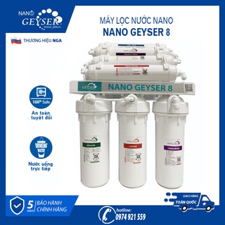 Máy Lọc Nước Nano Geyser eco 8 Không Điện, Không Nước Thải