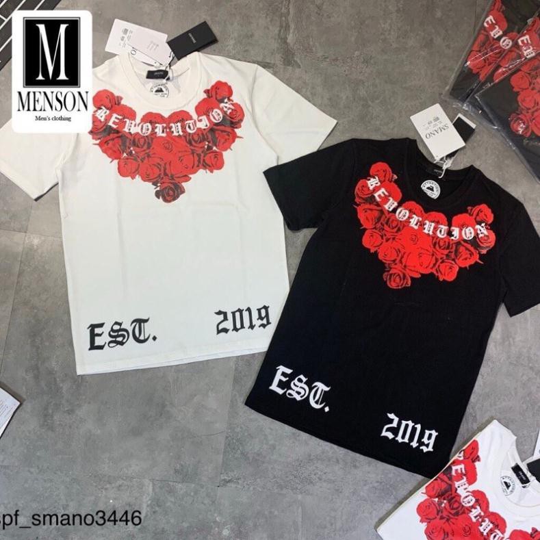 Áo Thun Hoa Hồng Unisex - Áo Thun Tay Lỡ Bông Hồng Dáng Rộng