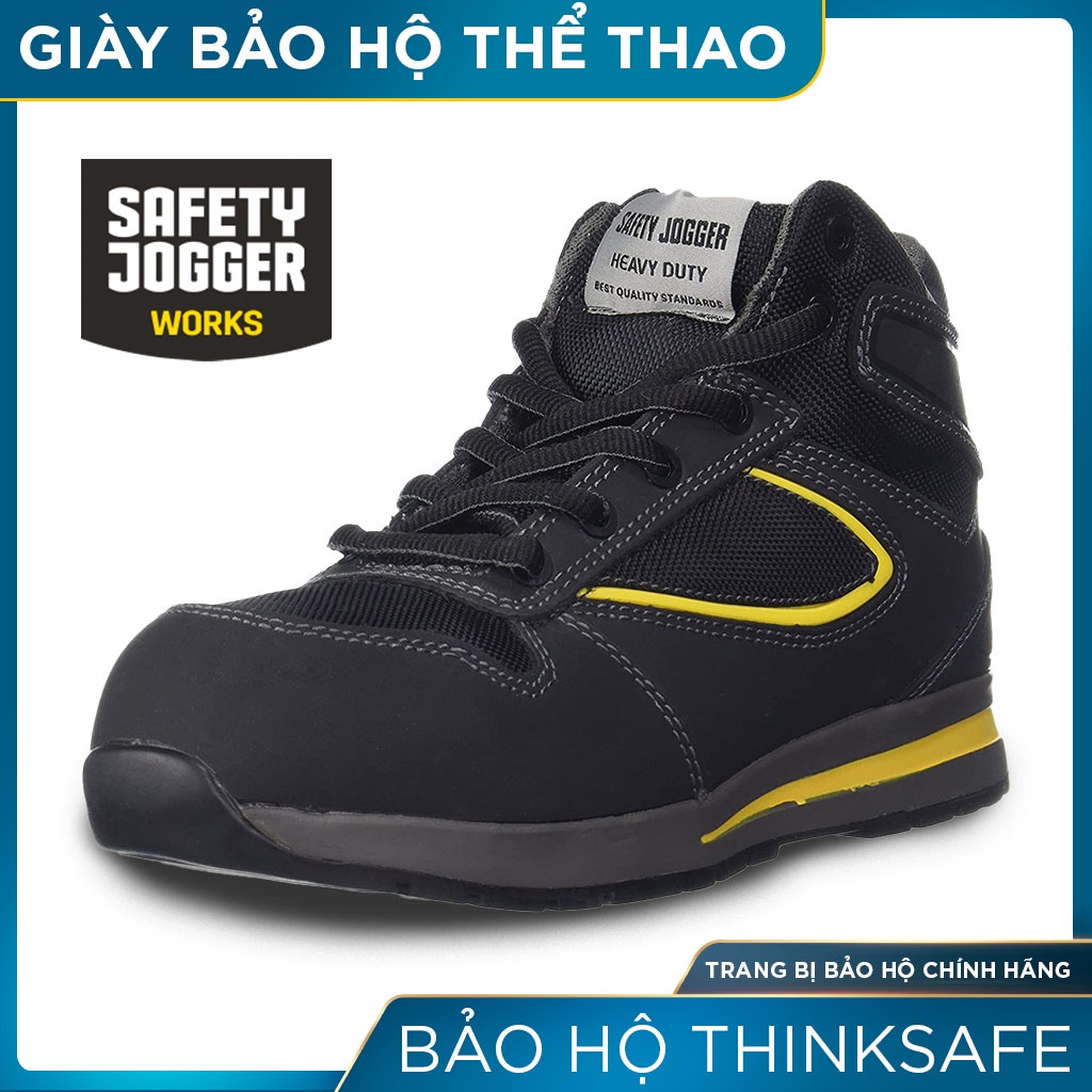 Giày bảo hộ lao động cao cấp Jogger Thinksafe, cấu tạo phi kim siêu nhẹ, chống đinh, chịu nhiệt, kiểu cao cổ - Speedy